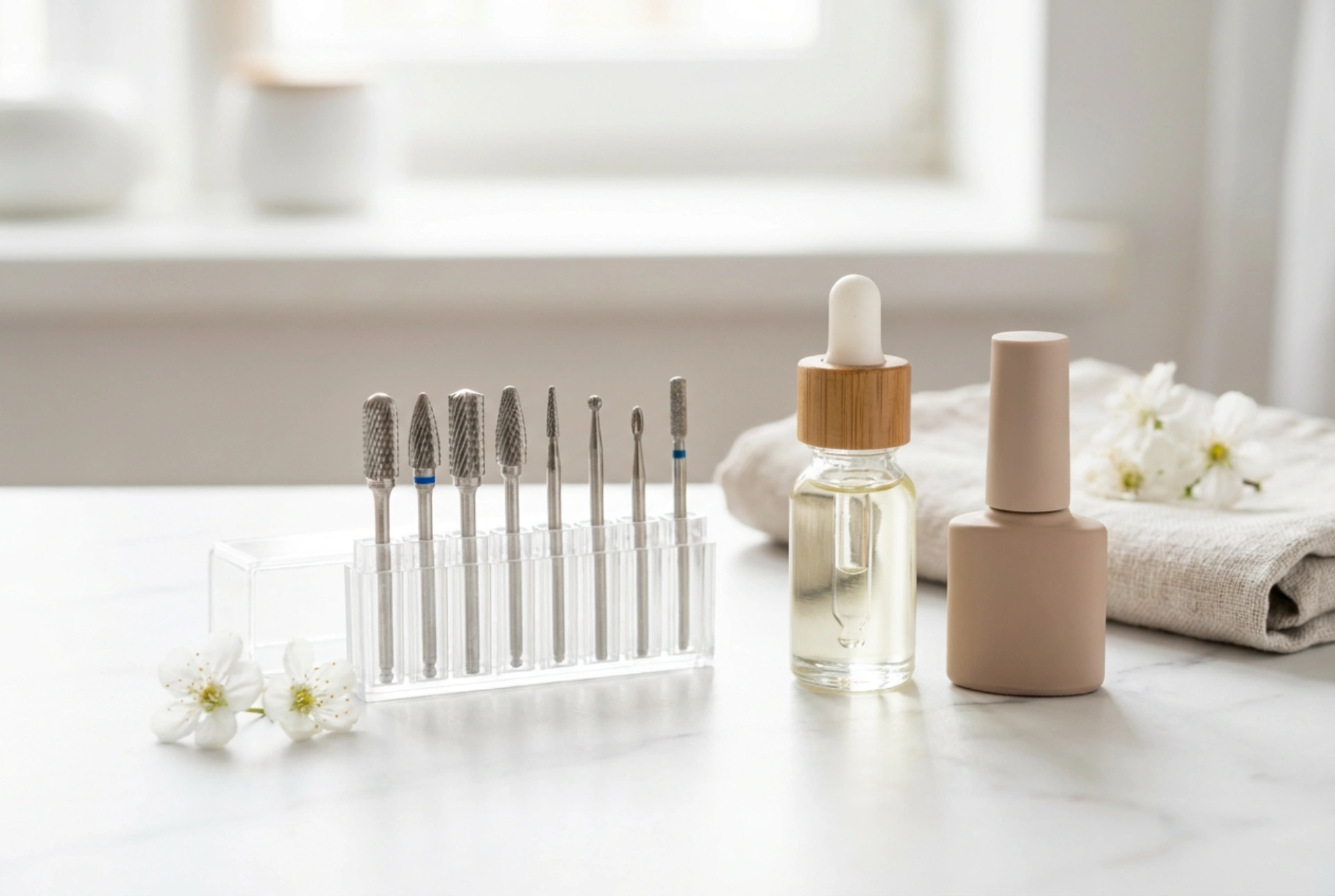 Frézka na manikúru: výběr příslušenství a technika krok za krokem