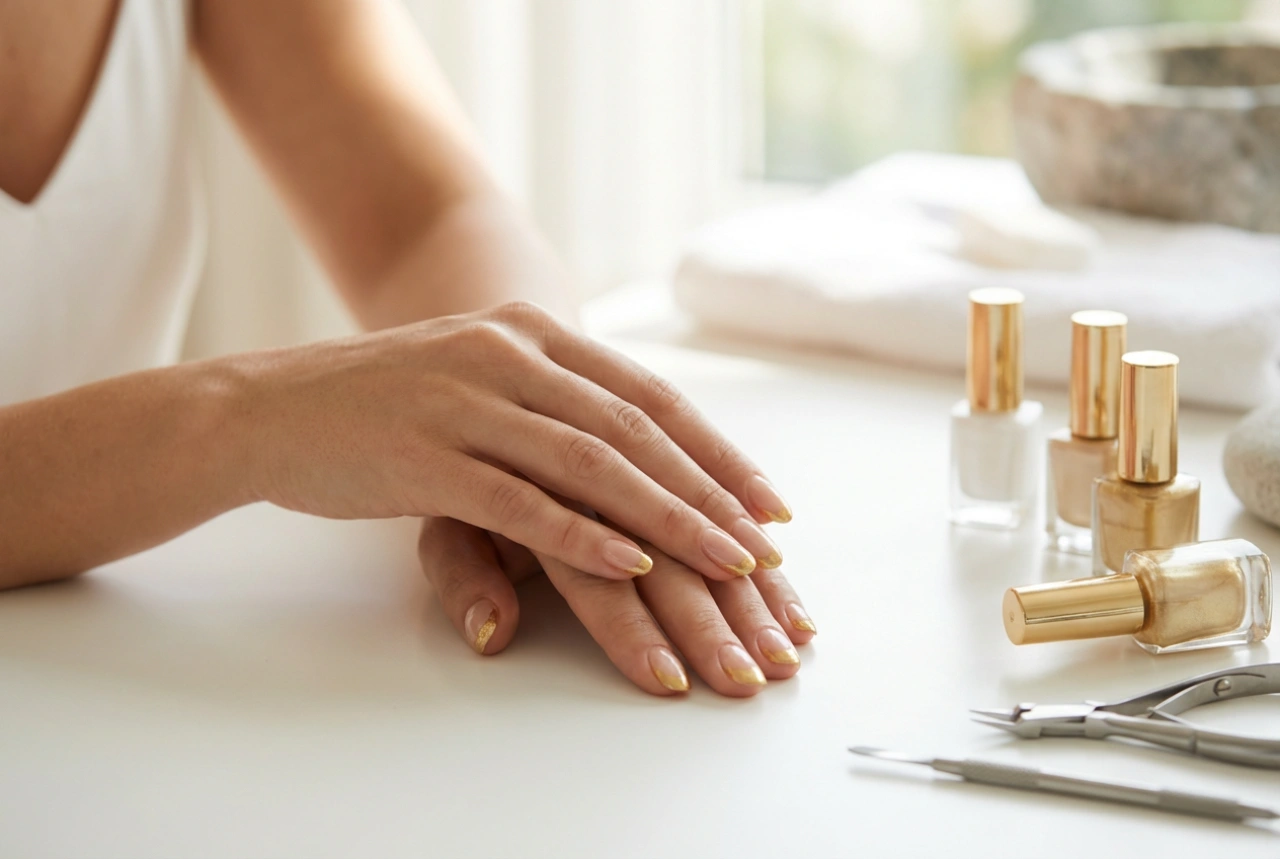Zlatá francouzská manikúra: techniky, nástroje a konečná úprava