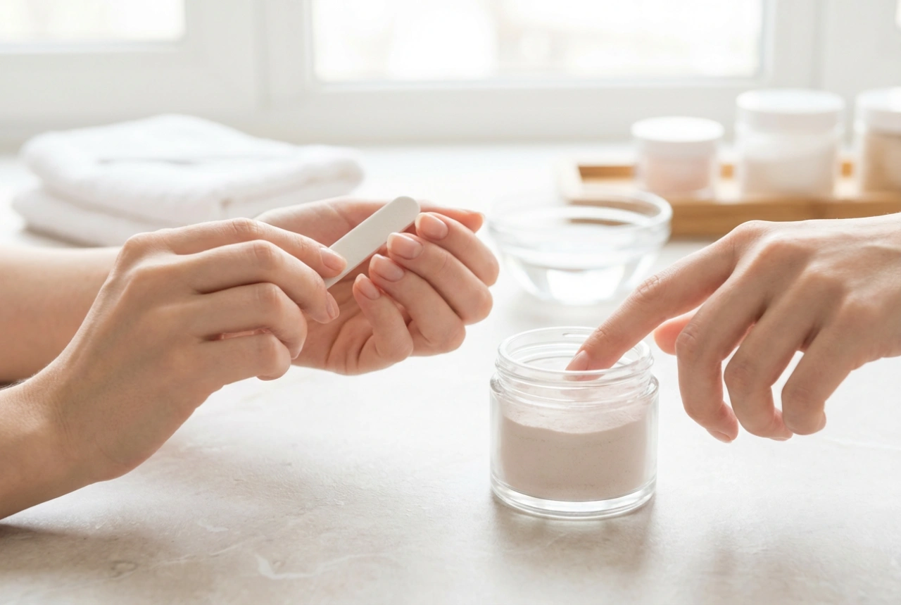 Titanové nehty: příprava ploténky a správná technika ponoření