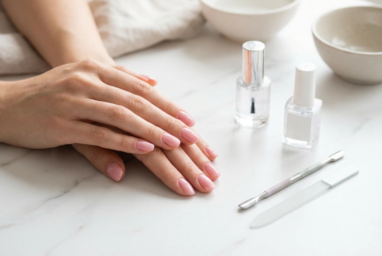 Hybridní manikúra krok za krokem: od úpravy kůžičky po závěrečný top coat