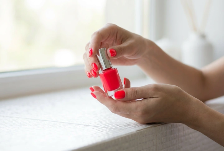 Jak na neonově červené nehty: výběr odstínu a aplikace