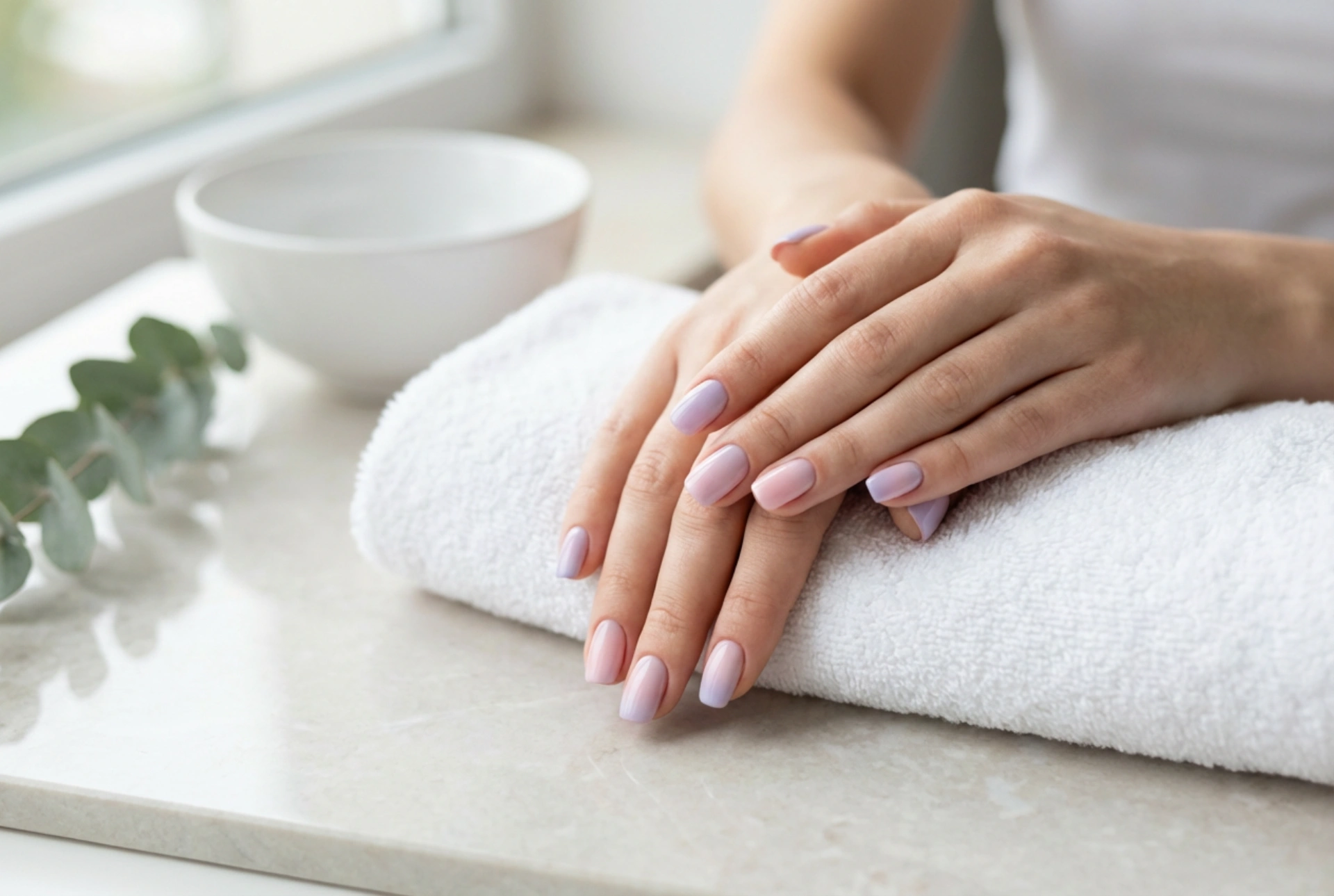 Pastelové ombre nehty: jemné barevné přechody krok za krokem