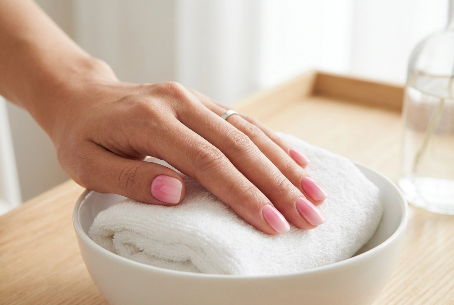 Růžové ombre nehty: Výběr barev, stínování a finální úprava