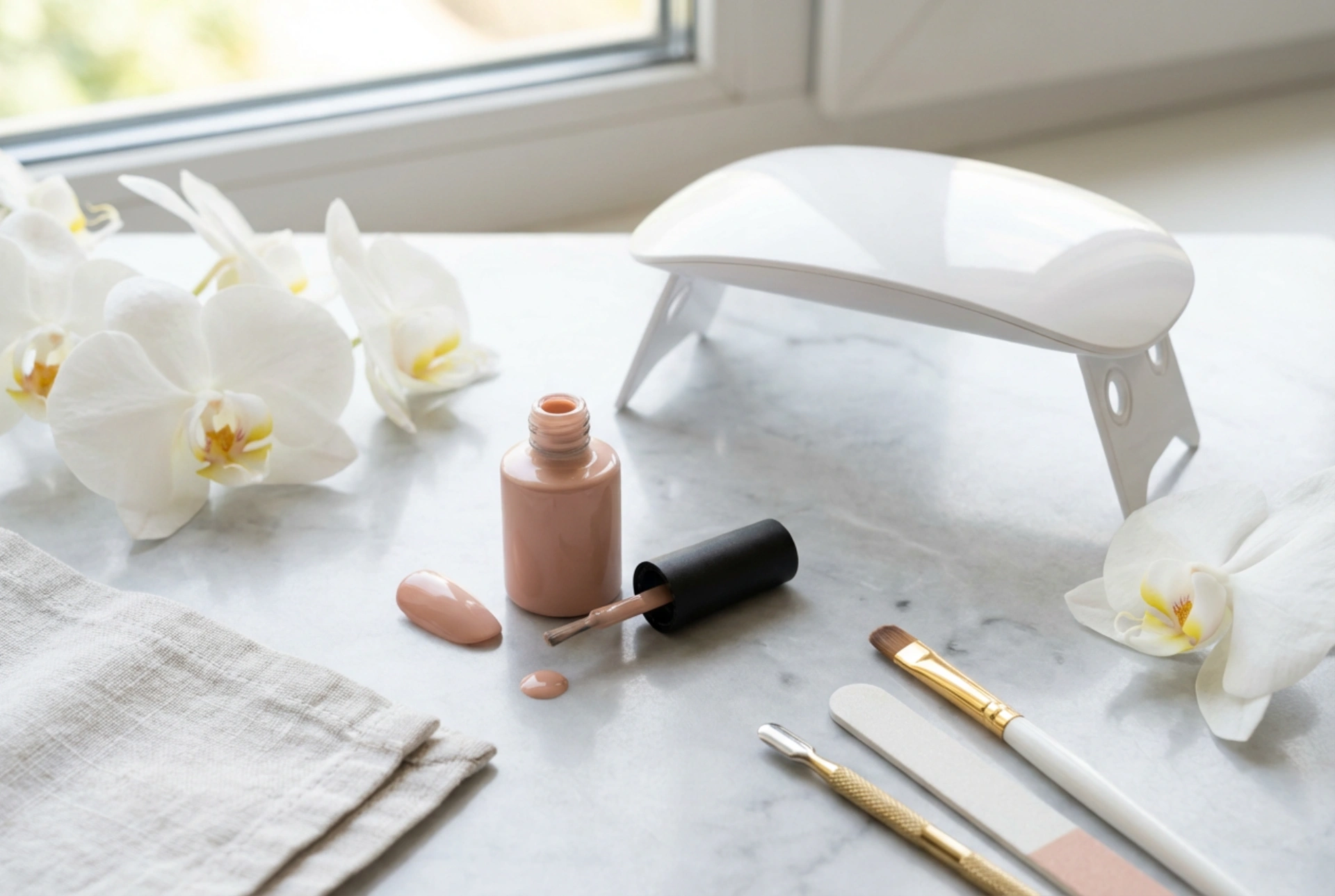 Hybridní lak: aplikace krok za krokem, vytvrzování a odstranění