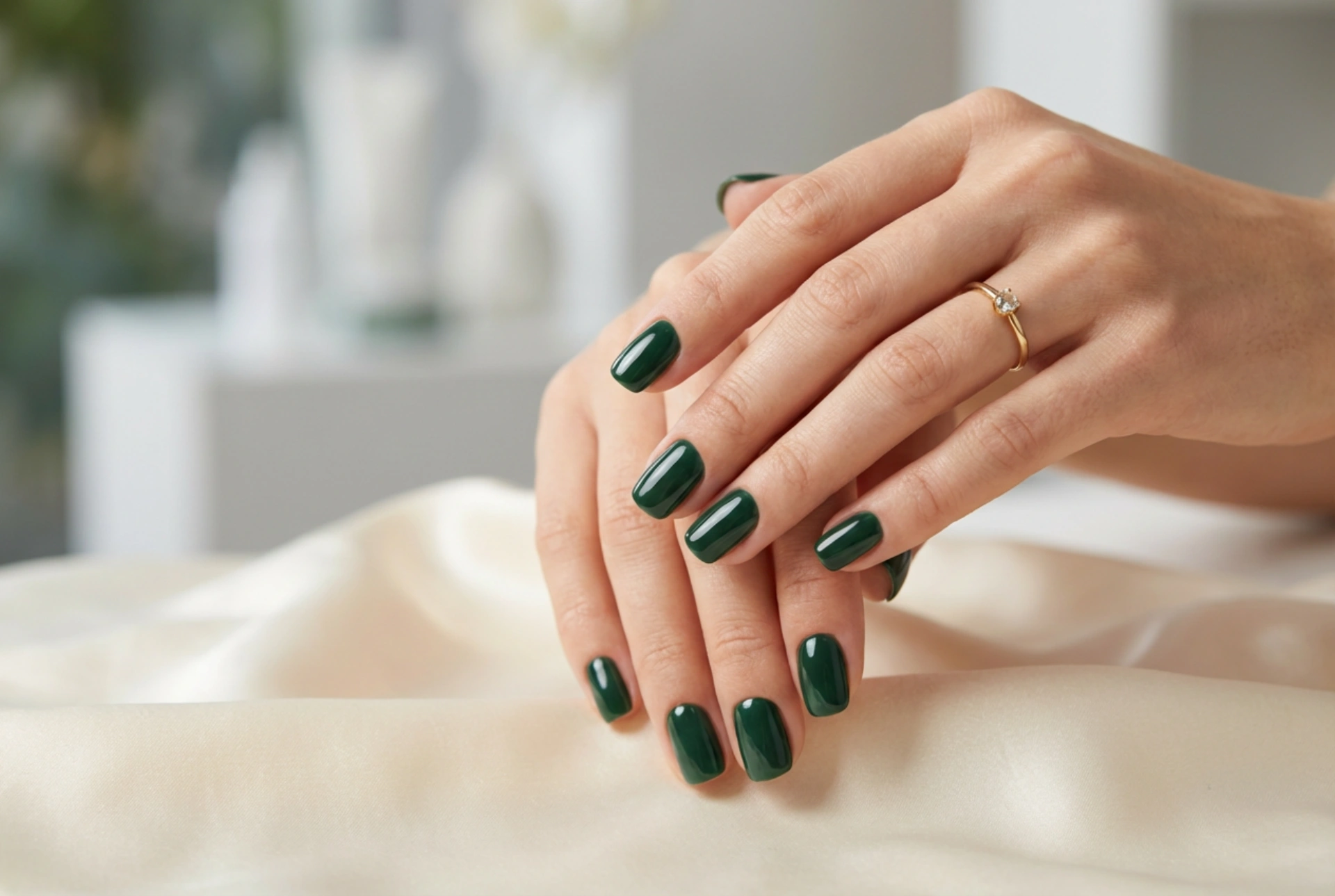 Zelený hybridní lak v elegantním stylingu: výběr odstínu a aplikace