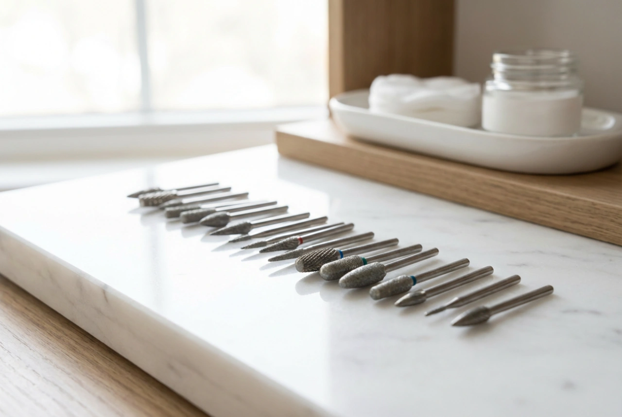 Frézka na nehty: Které frézy k odstranění barvy a jak pracovat bezpečně