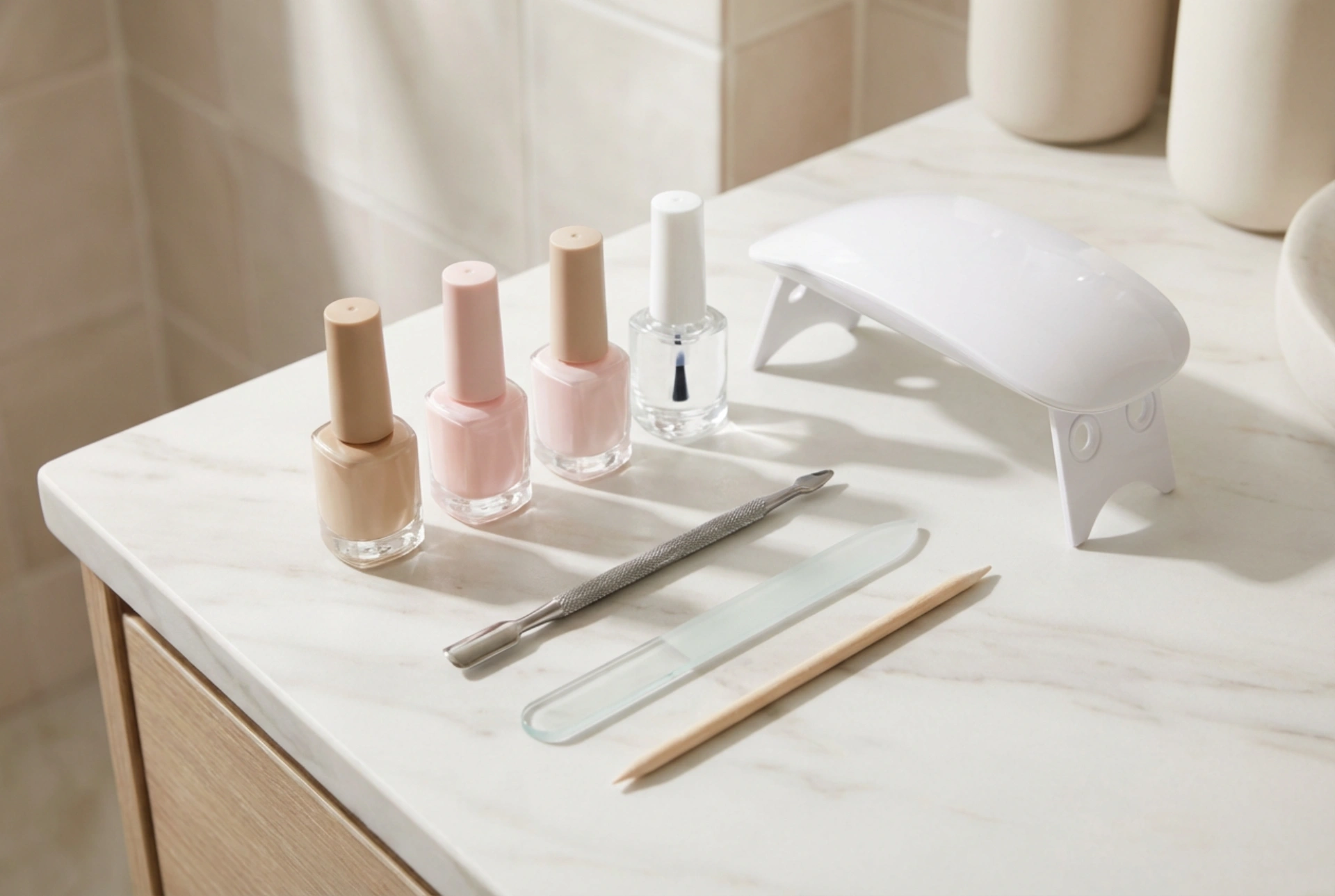 Startovací sada na gelové nehty: seznam produktů a první styling