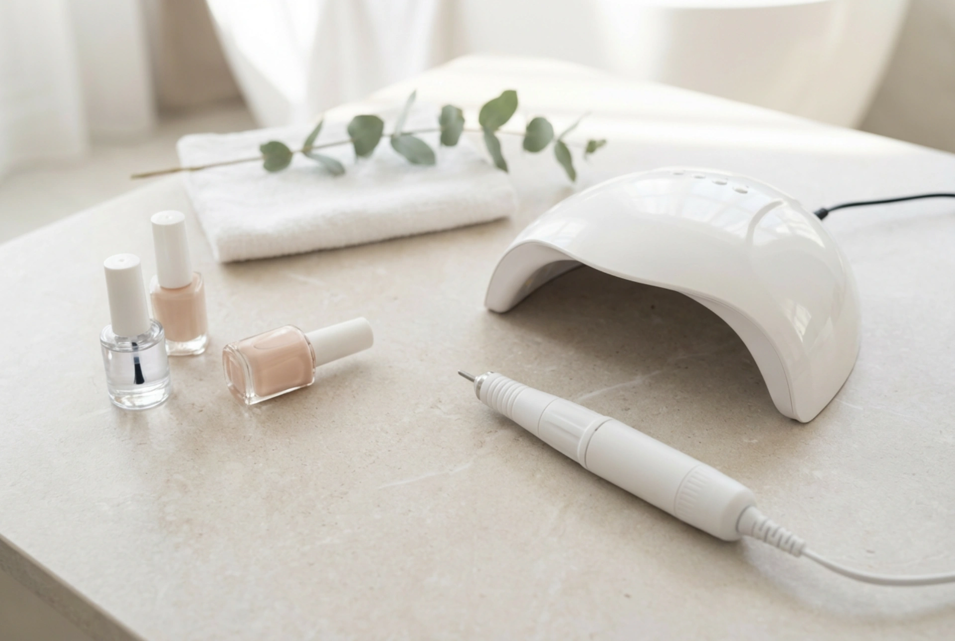 Lampa a frézka na nehty: jak vybrat sadu a kombinovat práci s přístroji