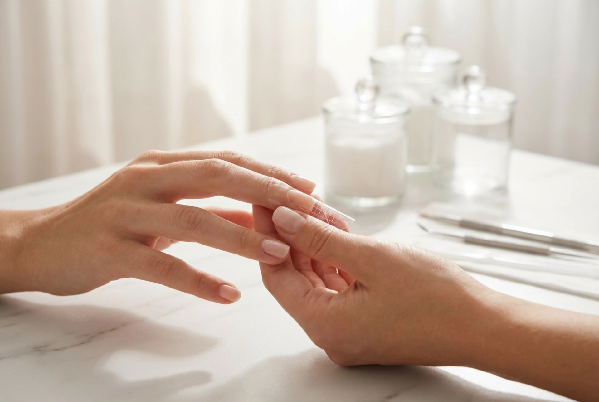 Nálepky na prodlužování nehtů (šablony): jak je přizpůsobit a používat při modeláži