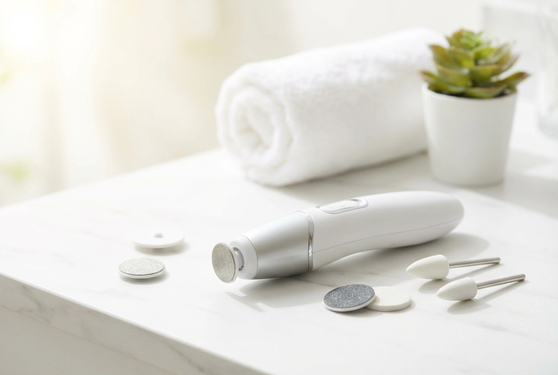 Přístroj 2 v 1: frézka na nehty a paty, nastavení a technika