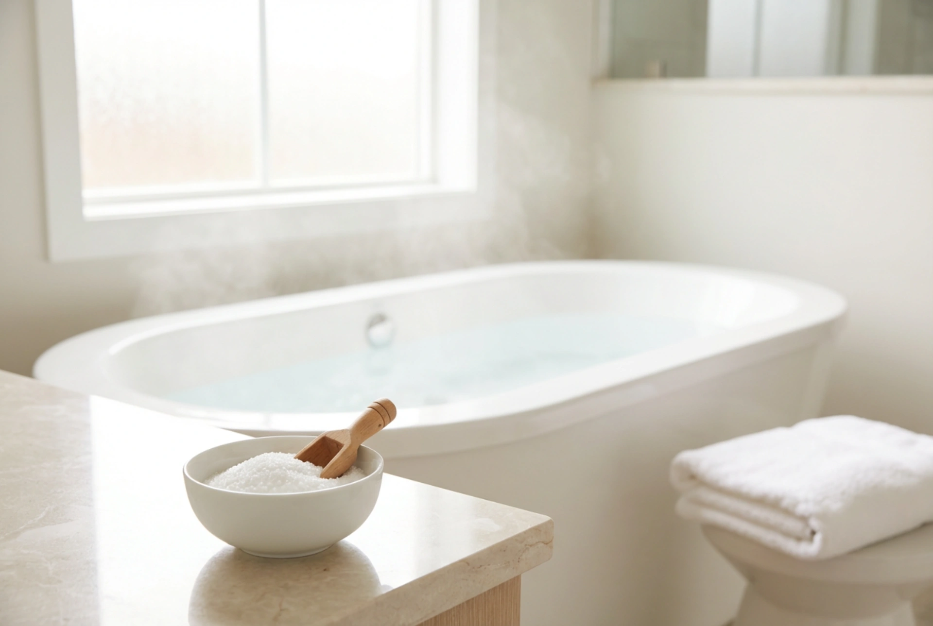 Jak připravit koupel s Epsomskou solí: koupel s Epsomskou solí krok za krokem
