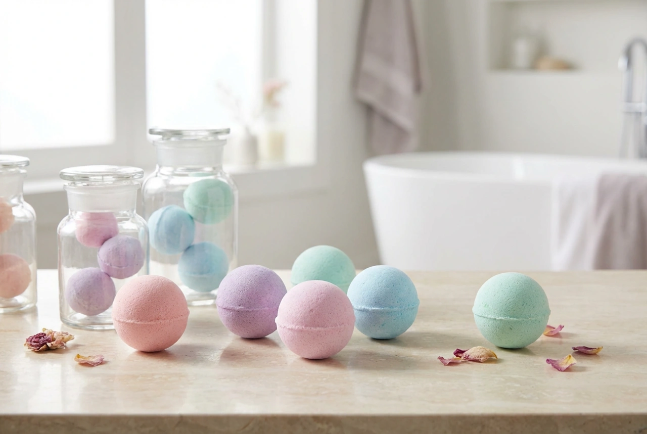 DIY koule do koupele: jak je formovat, sušit a skladovat doma