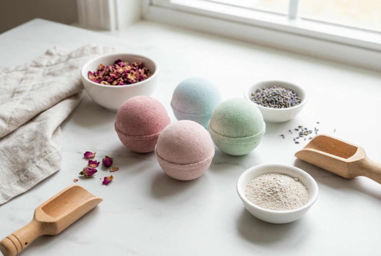 Přírodní šumivé bomby do koupele: ingredience, výroba a skladování
