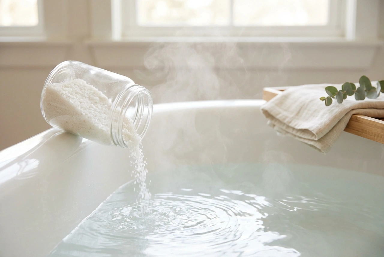 Hořčíková sůl do koupele: relaxační koupel krok za krokem