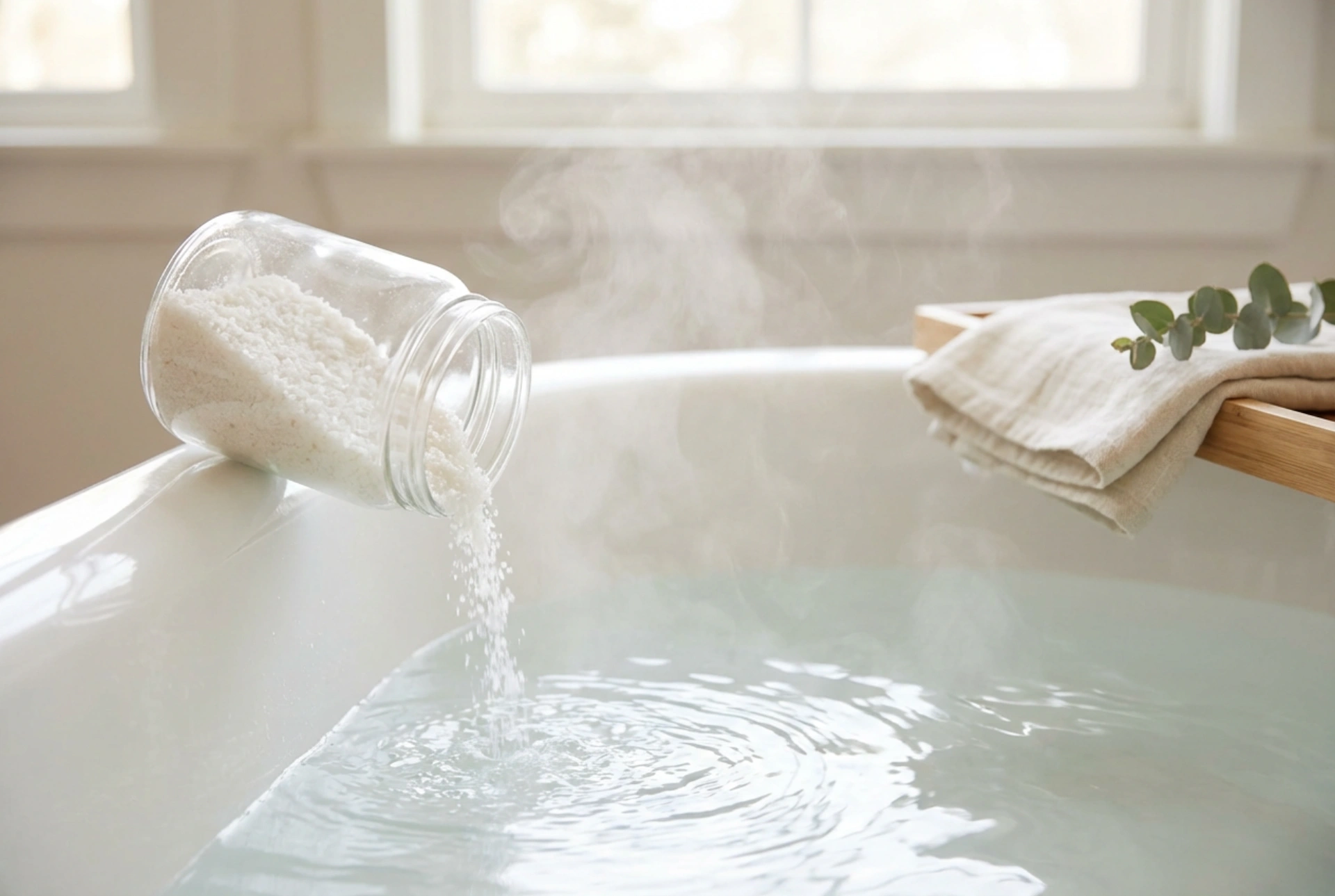 Hořčíková sůl do koupele: relaxační koupel krok za krokem