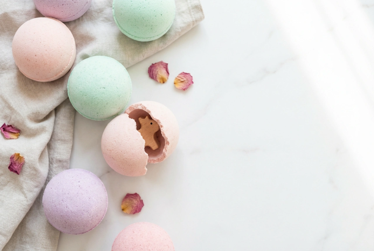 Koupelové bomby s hračkou: jak vytvořit efektní překvapení