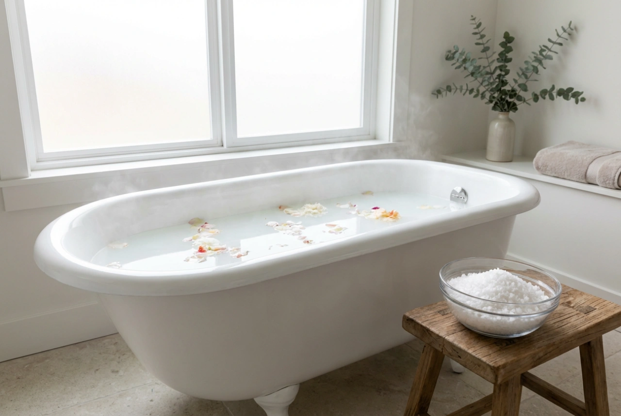 Hořčíková koupel: příprava relaxace s hořčíkovou solí doma