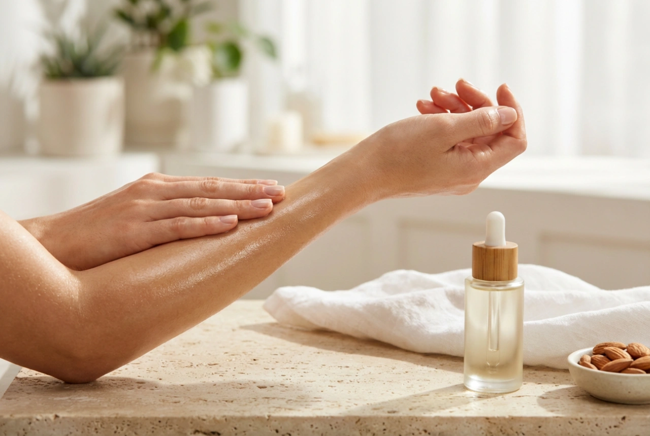 Mandlový olej na masáž: jemná péče a masáž doma