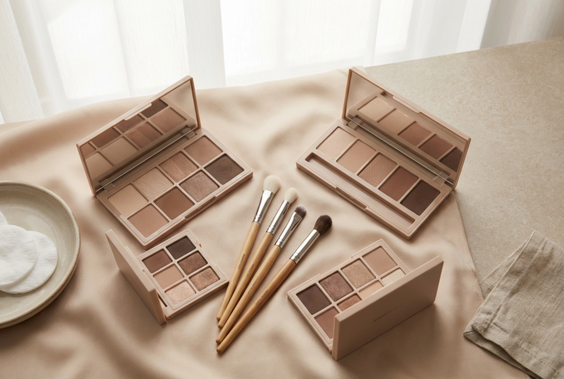 Matné oční stíny: jak je kombinovat a prolínat pro dodání hloubky