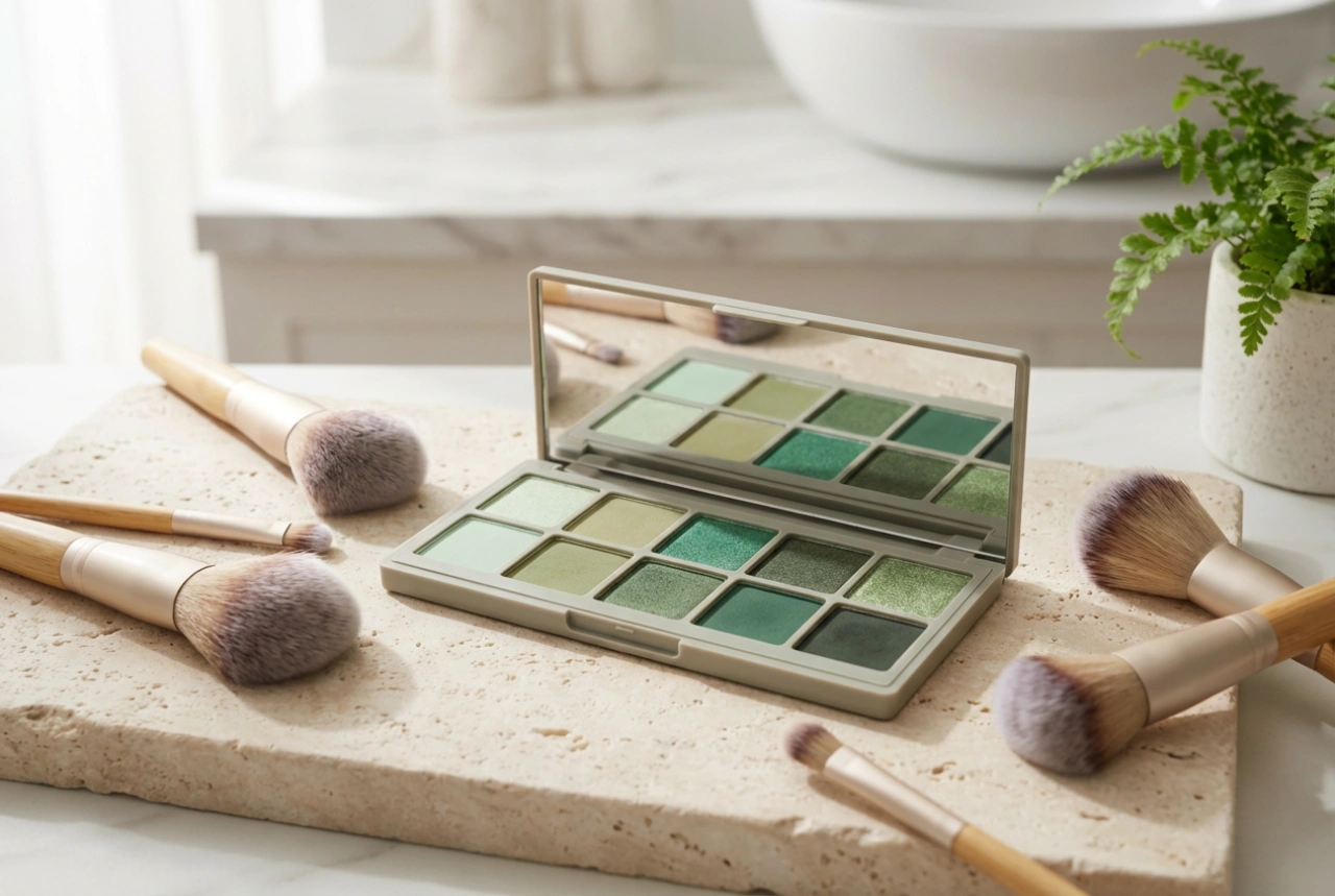 Zelené oční stíny: jak vybrat odstín a rozetřít je bez fleků