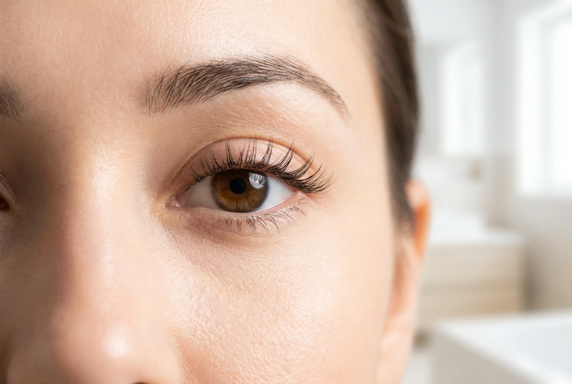 Trsy řas u povislého víčka: rozmístění a chyby