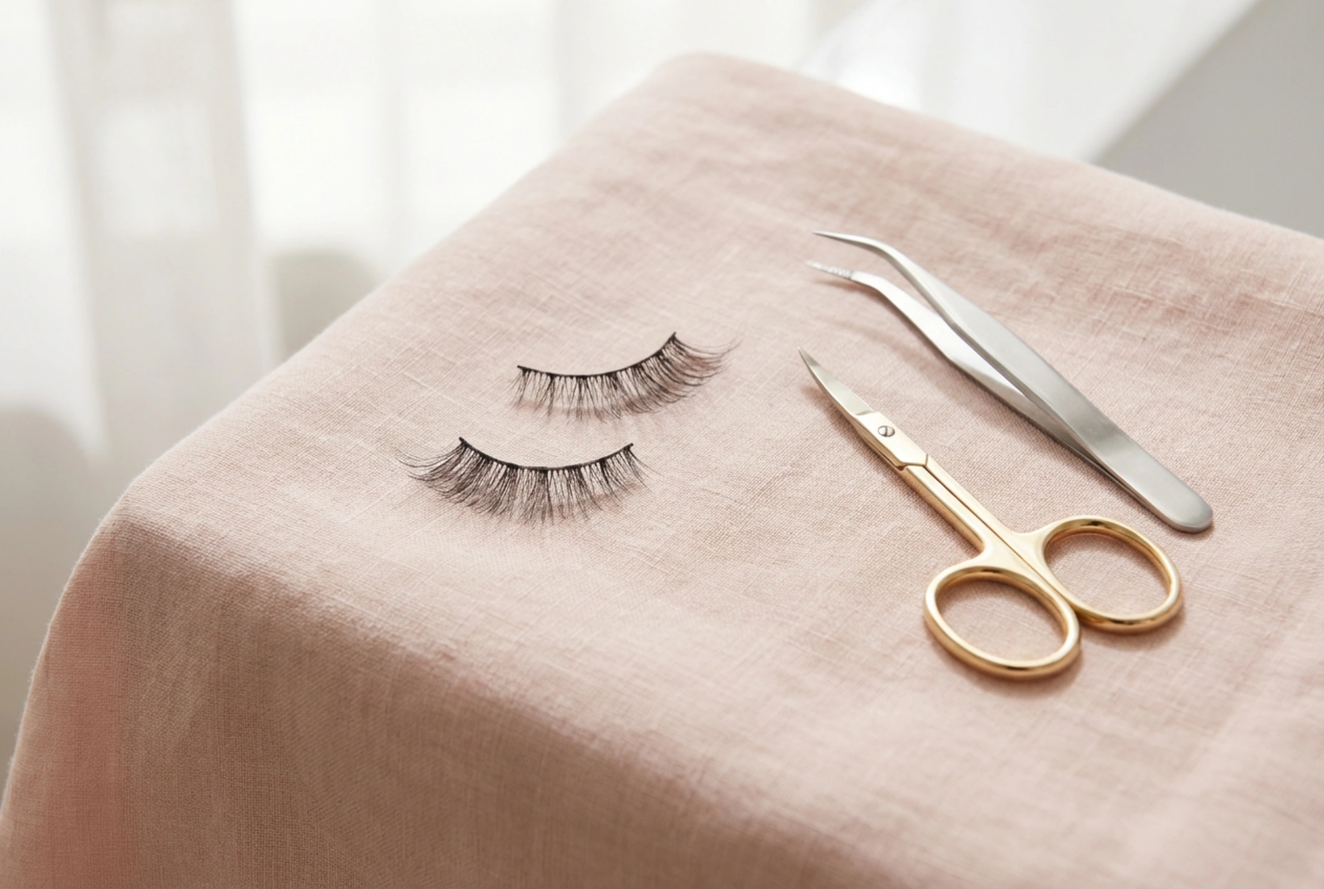 Umělé řasy na pásku: Dokonalé přizpůsobení na první pokus