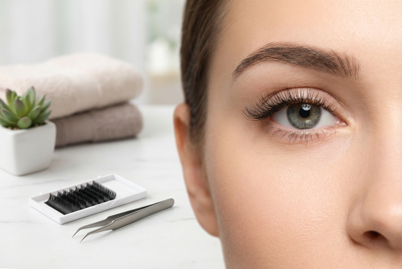 Poloviční řasy: kam je umístit pro pozvednutí koutku oka