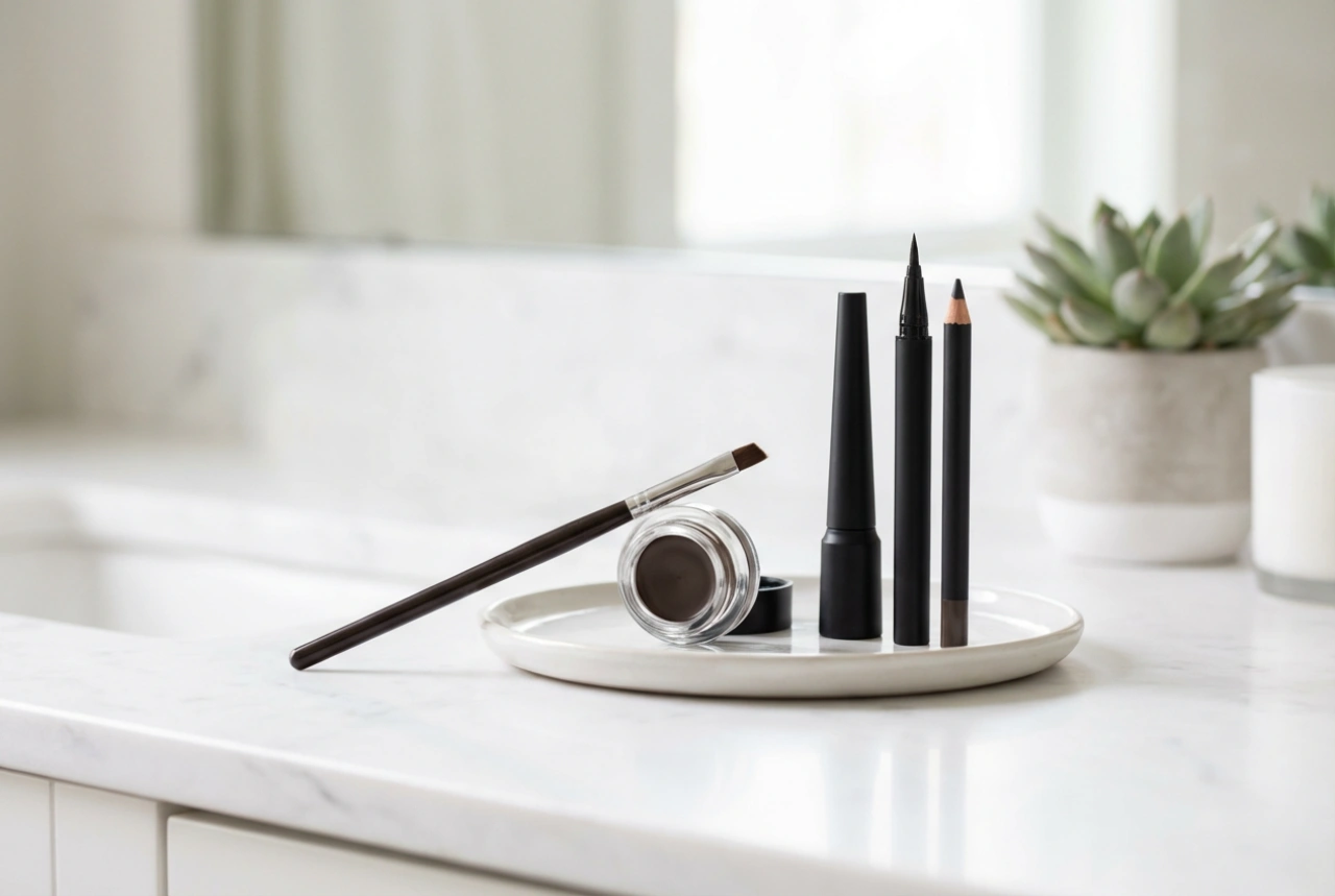 Oční linka pro začátečníky: základy nástrojů a technik