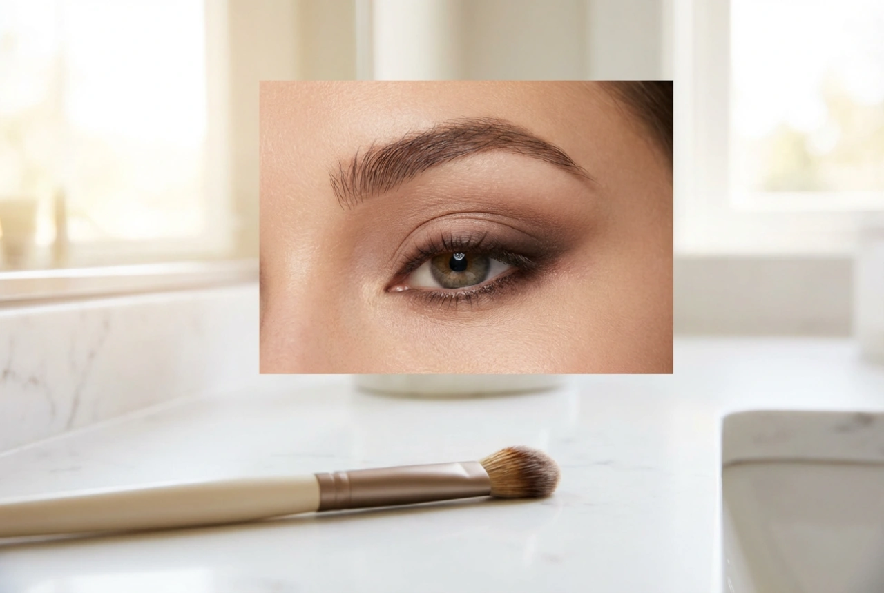 Rozmazaná oční linka: smoky liner štětcem, houbičkou nebo vatovou tyčinkou