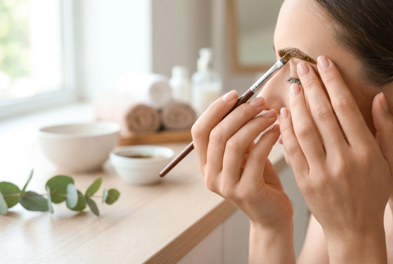 Henna na obočí: jak dosáhnout rovnoměrné barvy a přirozené linie