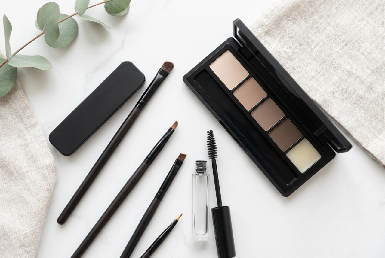 Paletka na obočí: modelování, vyplnění a fixace krok za krokem