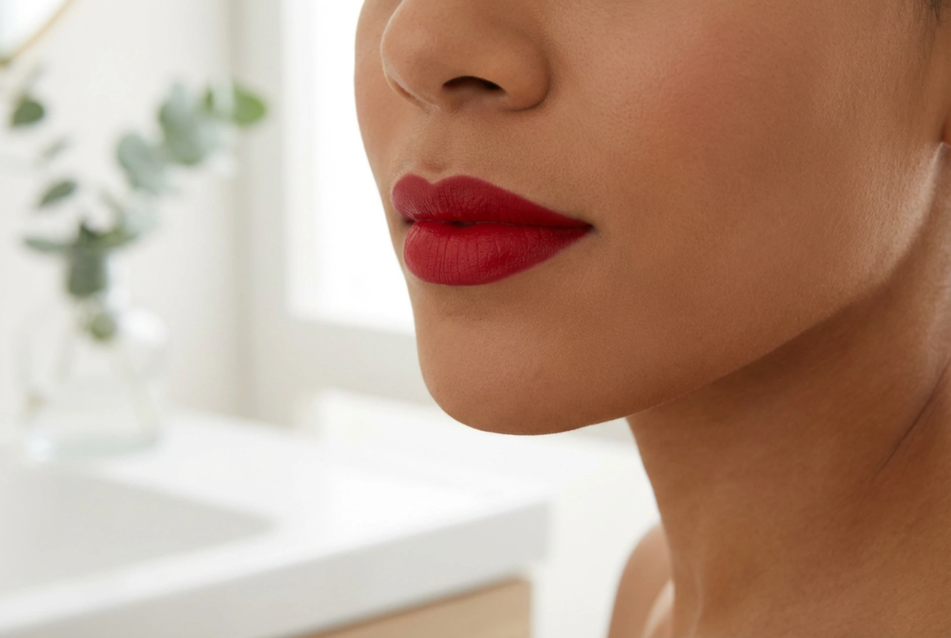 Červená rtěnka: výběr odstínu, kontura a fixace