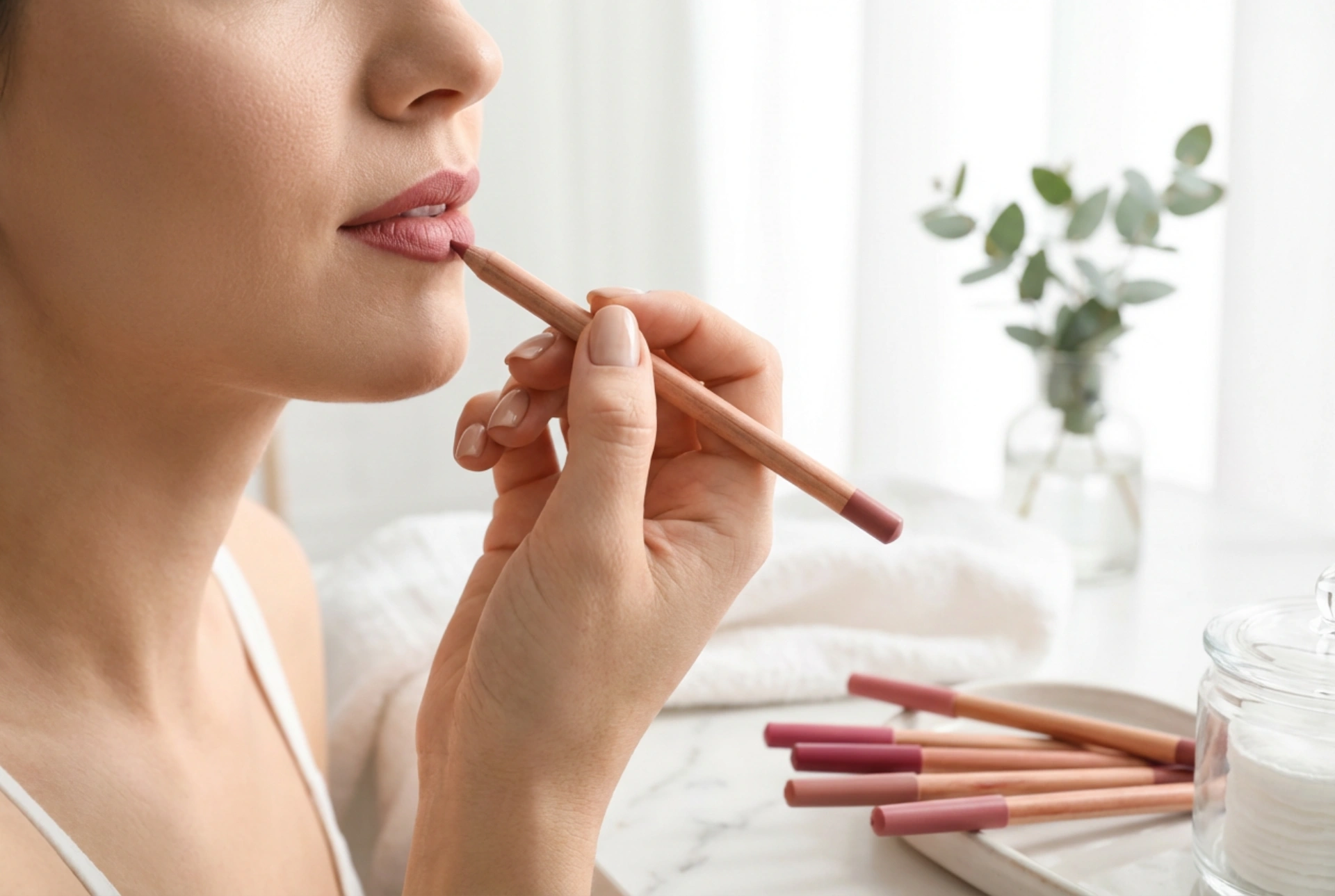 Konturovací tužka na rty krok za krokem: výběr barvy, techniky a chyby