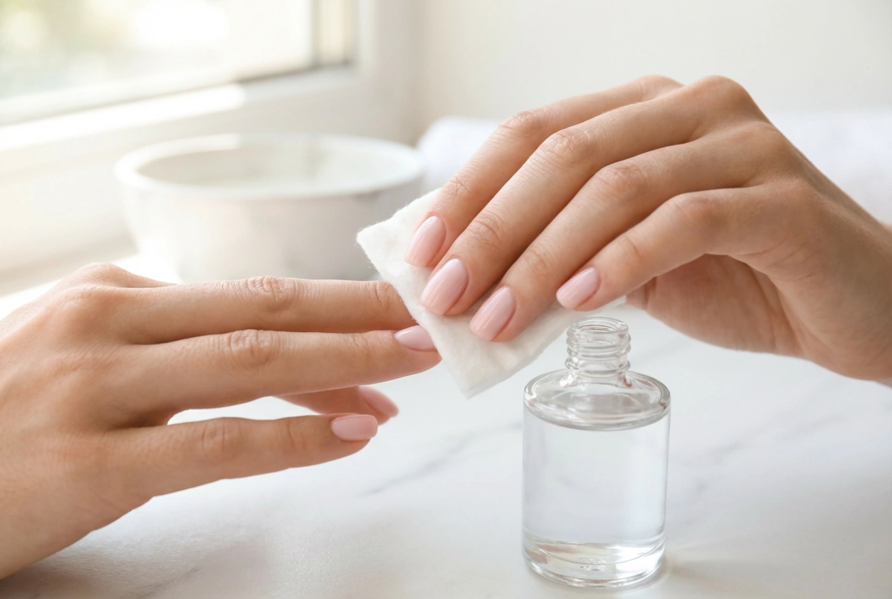 Cleaner na nehty: odmašťování a stírání disperzní vrstvy