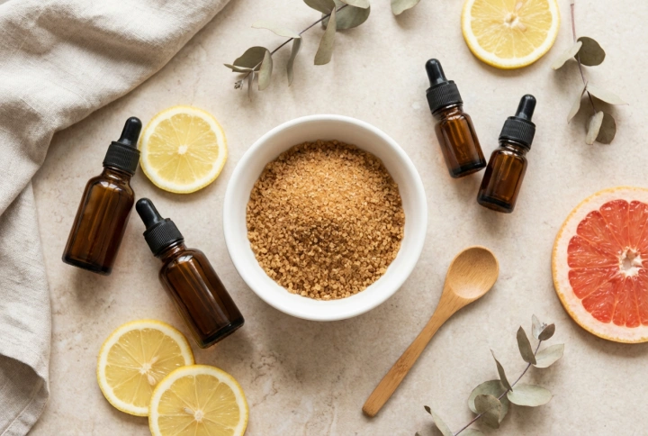 Domácí cukrový peeling: osvědčené poměry a vonné přísady