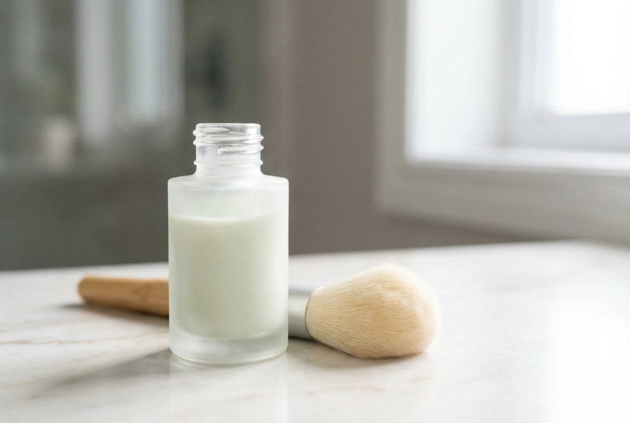 Zelená podkladová báze pod make-up: neutralizace zarudnutí krok za krokem