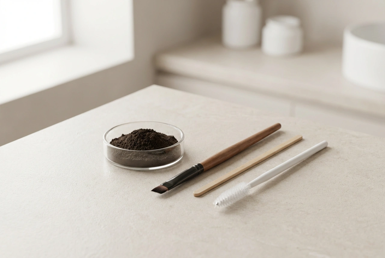 Profesionální henna na obočí doma: nástroje, čas a technika