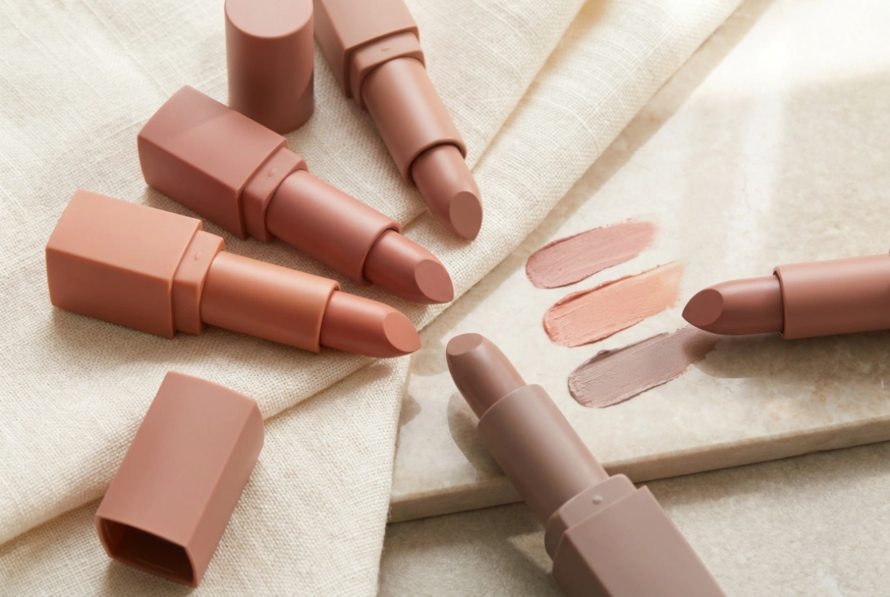 Nude rtěnka přizpůsobená pleti: výběr odstínu a techniky